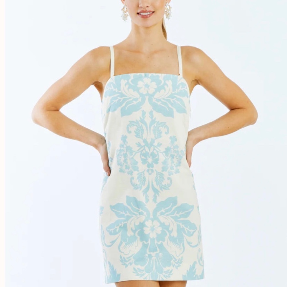Mestiza New York Blue Ivory Orzo Dress NWT Size Small
